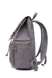 KAUKKO Vintage Casual Canvas and Leather Rucksack Backpack