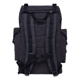 KAUKKO Vintage Casual polyster and Leather Rucksack Backpack