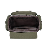 KAUKKO Vintage Casual polyster and Leather Rucksack Backpack