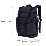 KAUKKO Vintage Casual polyster and Leather Rucksack Backpack