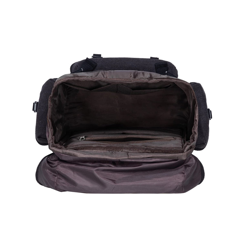 KAUKKO Vintage Casual polyster and Leather Rucksack Backpack