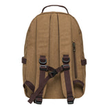 KAUKKO Vintage Casual polyster and Leather Rucksack Backpack(20 - 2 - KHAKI)