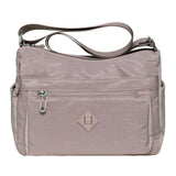 KAUKKO Women Crossbody Bag Handbag Lightweight Shoulder Purse Nylon Multi Pocket Crossbody Bag Ladies Travel Handbag PINK,5.2L