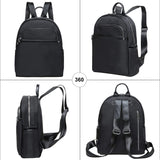 KAUKKO Women Fashion Travel Bags Business Work Bag College Laptop Bookbag (01 - BLACK)