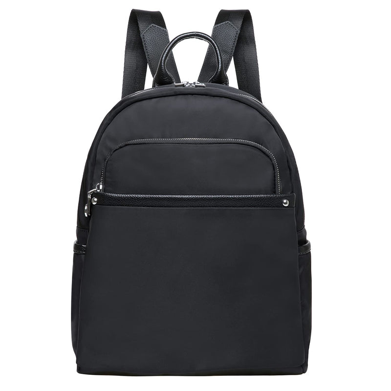 KAUKKO Women Fashion Travel Bags Business Work Bag College Laptop Bookbag (01 - BLACK)