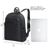 KAUKKO Women Fashion Travel Bags Business Work Bag College Laptop Bookbag (01 - BLACK)