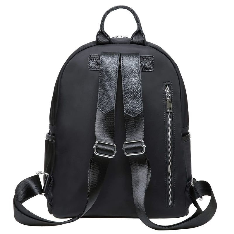 KAUKKO Women Fashion Travel Bags Business Work Bag College Laptop Bookbag (01 - BLACK)