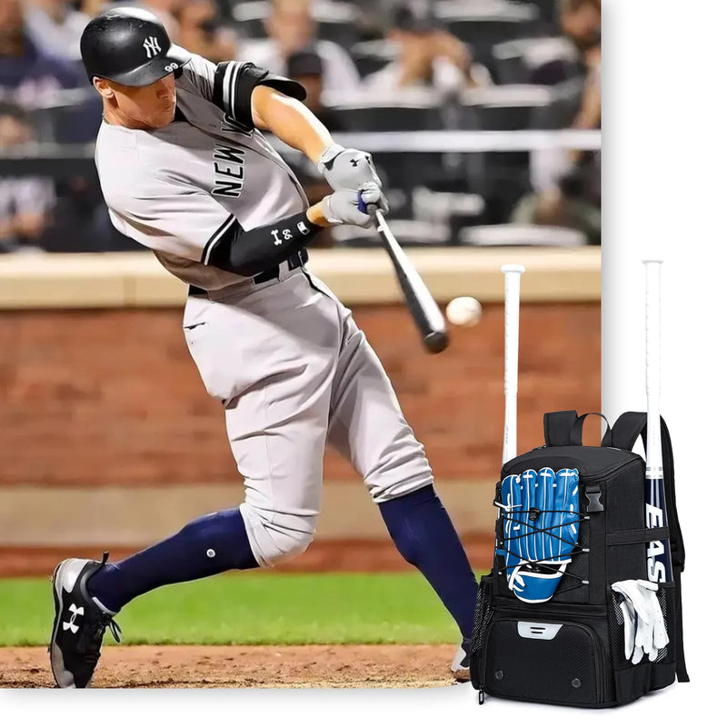 KAVIGOR Baseball Bag for Youth and Adult, Softball Backpack 40L Large Capacity, Bat Backpack with Shoes Compartment and Hidden Helmet Holder