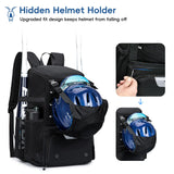 KAVIGOR Baseball Bag for Youth and Adult, Softball Backpack 40L Large Capacity, Bat Backpack with Shoes Compartment and Hidden Helmet Holder