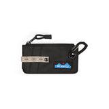 KAVU Clipper Card Case Double Sided Wallet with Clip Key Ring - Raven