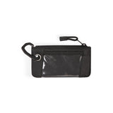 KAVU Clipper Card Case Double Sided Wallet with Clip Key Ring - Raven