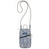 KAVU Essential Case Zip Crossbody Wallet with Rope Strap, Divine Damask