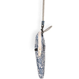KAVU Essential Case Zip Crossbody Wallet with Rope Strap, Divine Damask