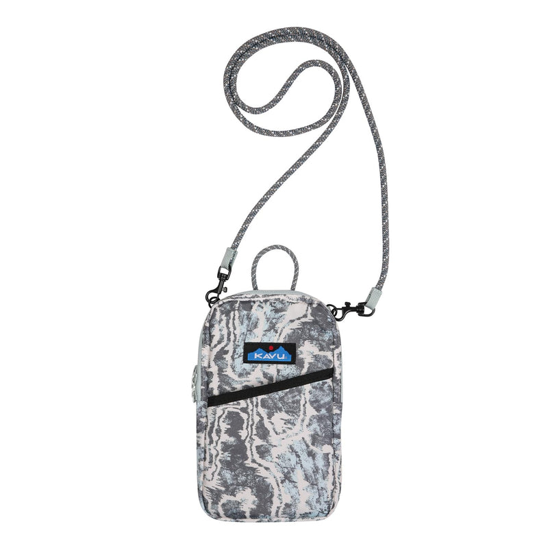 KAVU Essential Case Zip Crossbody Wallet with Rope Strap - Motion Undertow