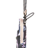 KAVU Essential Case Zip Crossbody Wallet with Rope Strap, Winter Bliss