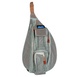 KAVU Mini Beach Rope Bag Mesh Crossbody Sling Backpack - Cool Aqua