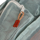 KAVU Mini Beach Rope Bag Mesh Crossbody Sling Backpack - Cool Aqua