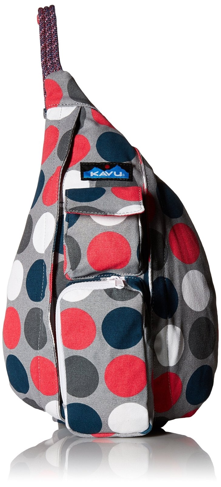 KAVU Mini Rope Bag Cotton Crossbody Sling, Got Dots