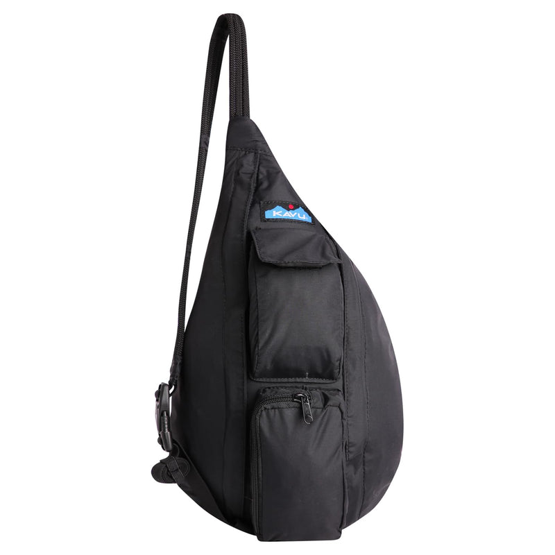 KAVU Mini Rope Sack Sling Crossbody Backpack, Blackout
