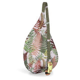 KAVU Mini Rope Sling Pack with Adjustable Rope Shoulder Strap, Ferns