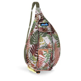 KAVU Mini Rope Sling Pack with Adjustable Rope Shoulder Strap, Ferns