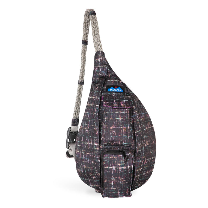 KAVU Mini Rope Sling Pack with Adjustable Rope Shoulder Strap, Tweedish