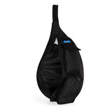 KAVU Mini Slingback Pack with Adjustable Rope Shoulder Strap, Black