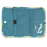 KAVU Mondo Spender Trifold Wallet Clutch Travel Organizer, Ocean Citrus