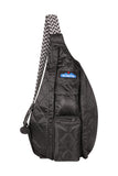 KAVU Original Rope Puff Diamond Quilted Mini Sling Pack, Black