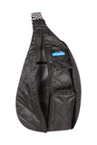 KAVU Original Rope Puff Diamond Quilted Mini Sling Pack, Black