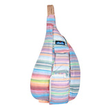 KAVU Original Rope Sack Sling Crossbody Backpack - Rainbow Run
