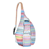 KAVU Original Rope Sack Sling Crossbody Backpack - Rainbow Run