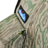 KAVU Original Rope Sack Sling Crossbody Backpack, Woodgrain Terrain