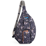 KAVU Original Rope Sling Bag Polyester Crossbody Backpack - Quiet Wildflowers