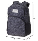 KAVU Packwood Backpack with Padded Laptop and Tablet Sleeve, Black Topo