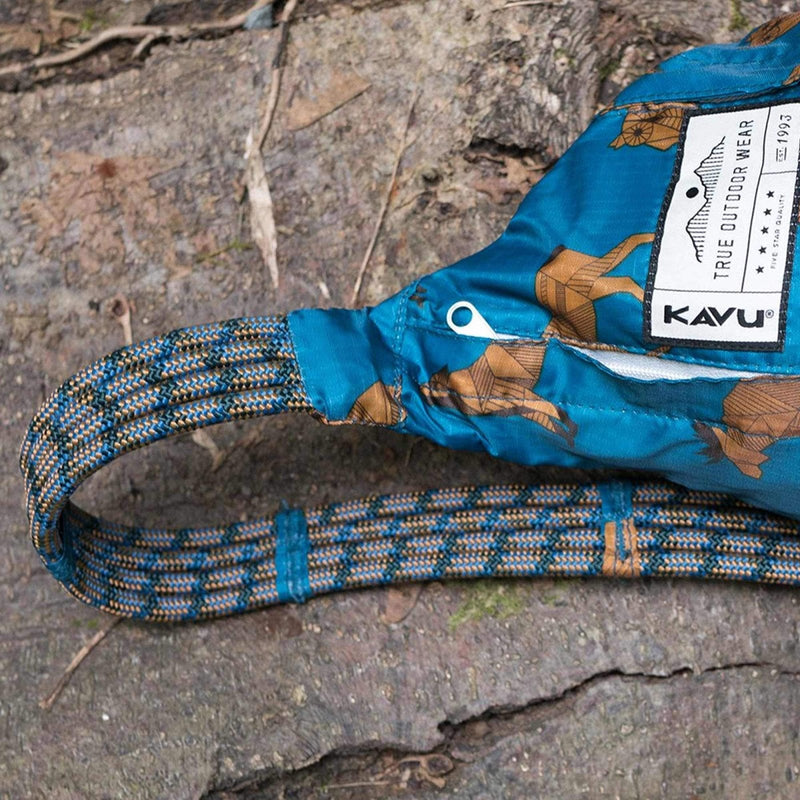 KAVU Rope Pack Lightweight Compact Crossbody Sling Bag, Aqua Wingman