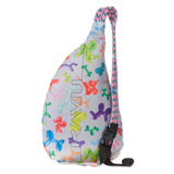 KAVU Rope Pack Lightweight Compact Crossbody Sling Bag, Aqua Wingman