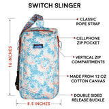 KAVU Switch Slinger Rope Pack Crossbody Rucksack - Ink Burst