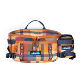 KAVU Washtucna Belt Bag Fanny Pack With Detachable Beverage Cooler - Cabin Plaid