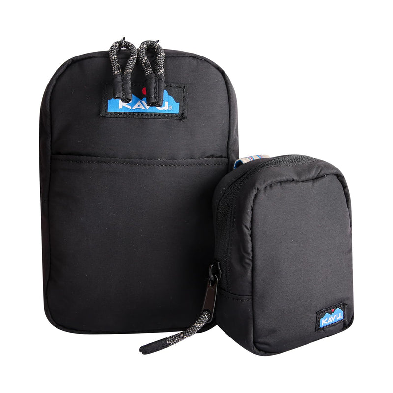 KAVU Yorktown 2 N 1 Crossbody Pack Modular Lightweight Bag - Blackout