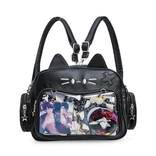 Kawaii Cat Ita Bag Crossbody Shoulder Backpack With Insert Pin Display