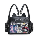 Kawaii Cat Ita Bag Crossbody Shoulder Backpack With Insert Pin Display