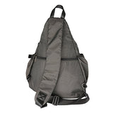 Kawei Knight Large Sling Bag Laptop Backpack Cross Body Messenger Bag Shoulder Travel Rucksack (A-Black)