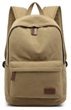 kayond Casual Style Lightweight canvas Laptop Bag/Durable Travel backpacks/Rucksack for Men&Women/Fashion Backpack Fits 15 inch Notebook (Khaki)