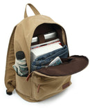 kayond Casual Style Lightweight canvas Laptop Bag/Durable Travel backpacks/Rucksack for Men&Women/Fashion Backpack Fits 15 inch Notebook (Khaki)