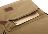 kayond Casual Style Lightweight canvas Laptop Bag/Durable Travel backpacks/Rucksack for Men&Women/Fashion Backpack Fits 15 inch Notebook (Khaki)