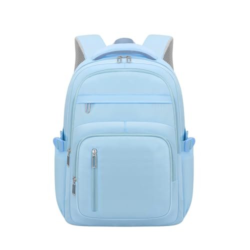 KBTYE Cute School Backpack for Women Men Casual Travel Laptop Backpack Aesthetic Lightweight College Bookbags for Kids(Blue)