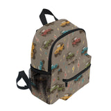 Kcldeci Toddler Backpack for Girls Boys Jeep and Lighting Bolts Kindergarten Elementary Preschool Kids School Bag Book Bag S
