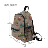 Kcldeci Toddler Backpack for Girls Boys Jeep and Lighting Bolts Kindergarten Elementary Preschool Kids School Bag Book Bag S