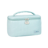 KELINFONG Small Makeup Bag 2024 Pu Leather Waterproof Portable Open Flat Large Capacity Cosmetic Bags with Handle and Zipper Travel Toiletry Containers Makeup Bags Teen Girl Gifts Trendy Stuff
